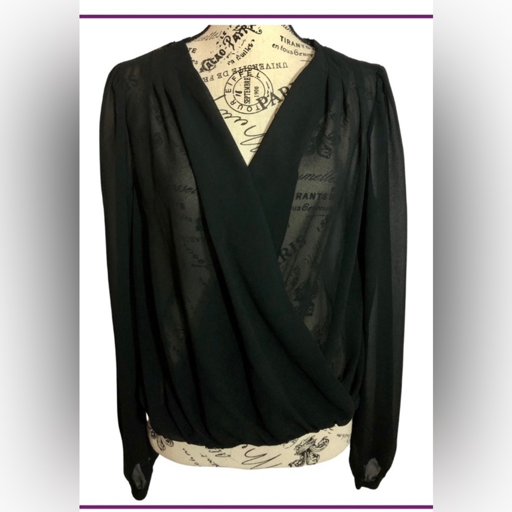 Windsor Black Long Sleeve Top